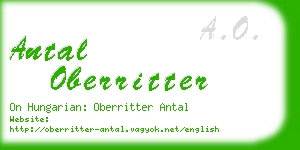 antal oberritter business card